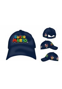 Casquette Ajustable Super Mario Par Bioworld - Logo Super Mario Brodé